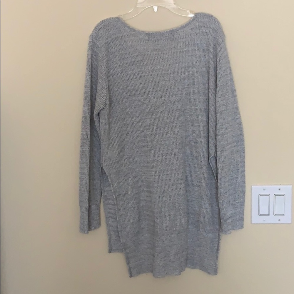Gray Drawstring Sweater - Picture 2 of 2